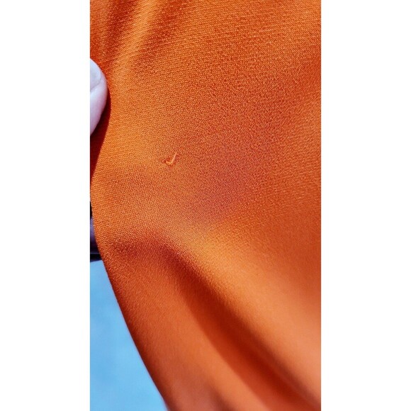 CACHE Orange Drop Waist Halter Layered Dress Sleeveless Stretch Women's 6 NWT - Picture 7 of 11